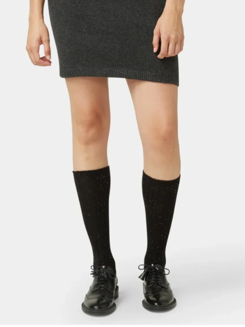 HUE - Black Flecked Knee Socks